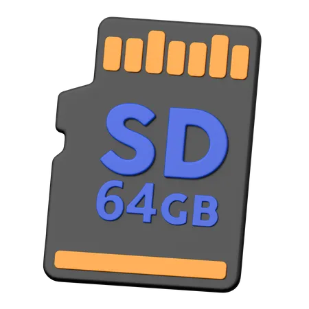 Micro SD  3D Icon