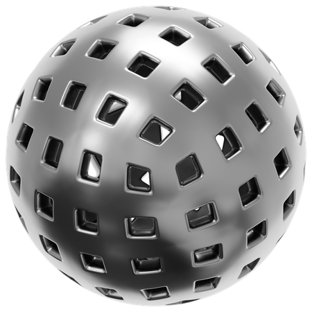 Microagujeros cromados  3D Icon