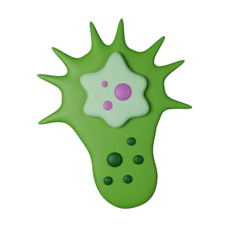 Microbe  3D Icon