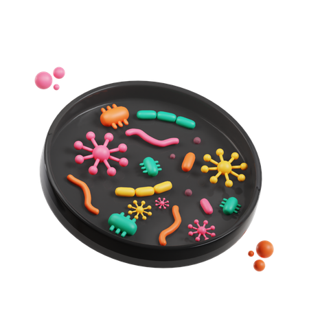 Microbiología  3D Icon