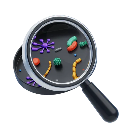 Microbiología  3D Icon