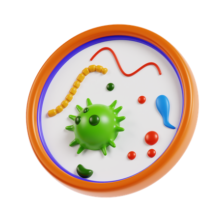 Microbiología  3D Icon