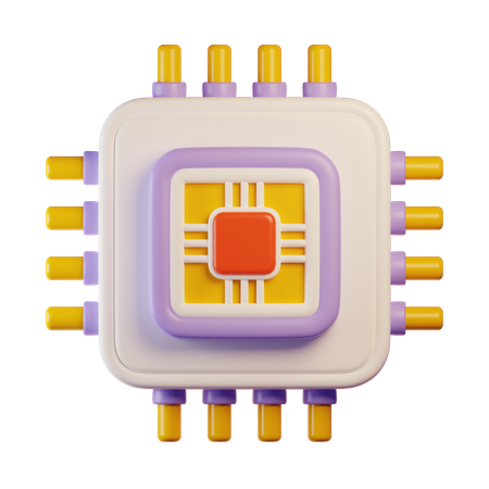 Microchip  3D Icon