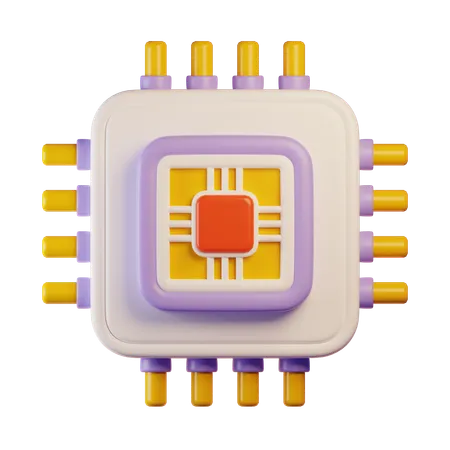 Microchip  3D Icon