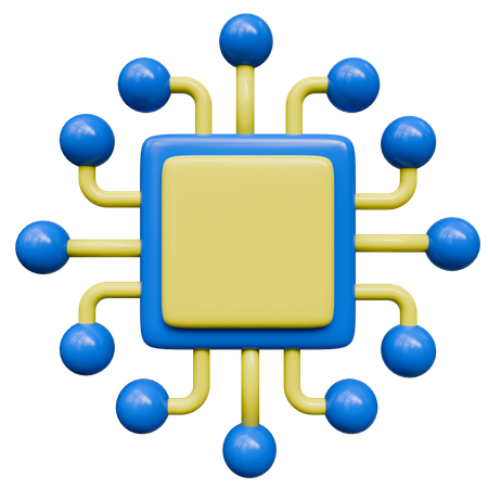 Microchip  3D Icon