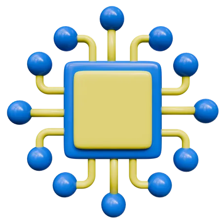 Microchip  3D Icon