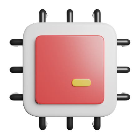 マイクロチップ  3D Icon