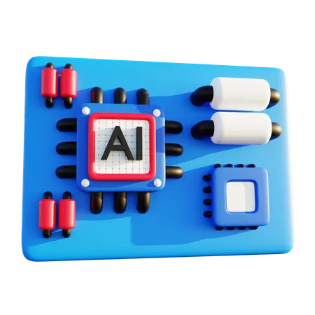 Microchip  3D Icon