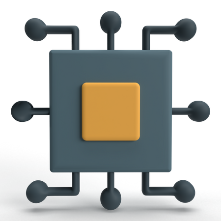 Microchip  3D Icon