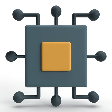 Microchip  3D Icon