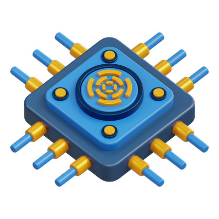 Microchip  3D Icon