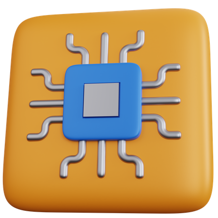 Microchip  3D Icon