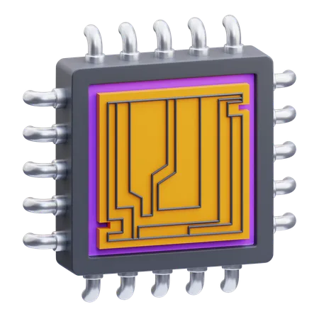 Microchip  3D Icon