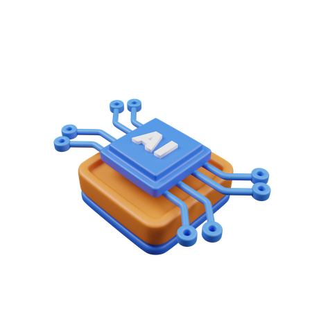 Microchip  3D Icon