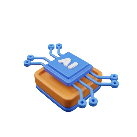 Microchip  3D Icon