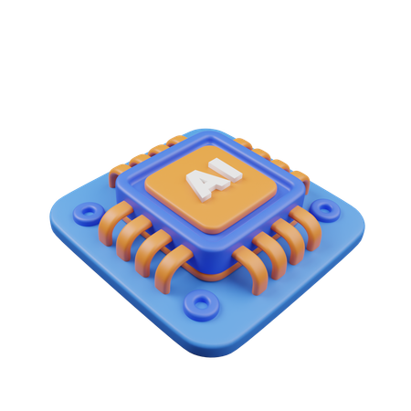 Microchip  3D Icon