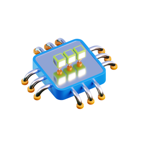 Microchip  3D Icon