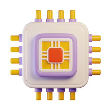 Microchip  3D Icon