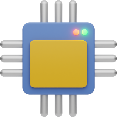 Microchip  3D Icon