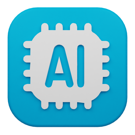 Microchip ai  3D Icon