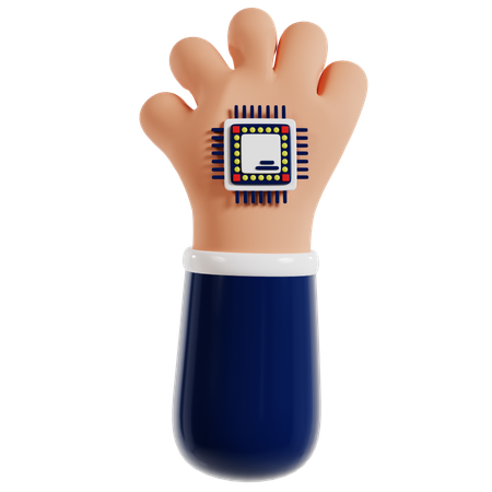 Microchip Implant Evolution Future  3D Icon