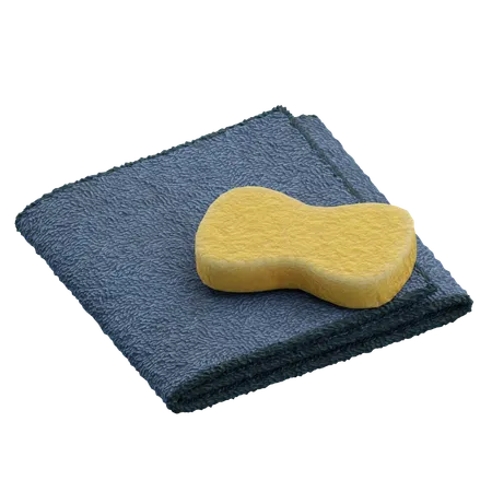 Microfiber Cloth  3D Icon