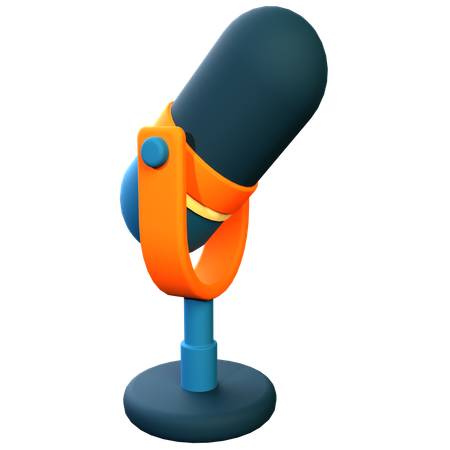 Microfone  3D Icon