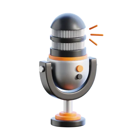 Microfone  3D Icon