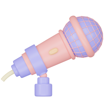 Microfone  3D Icon