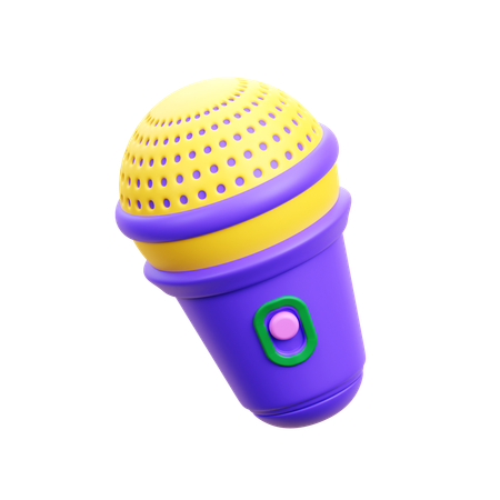 Microfone  3D Icon