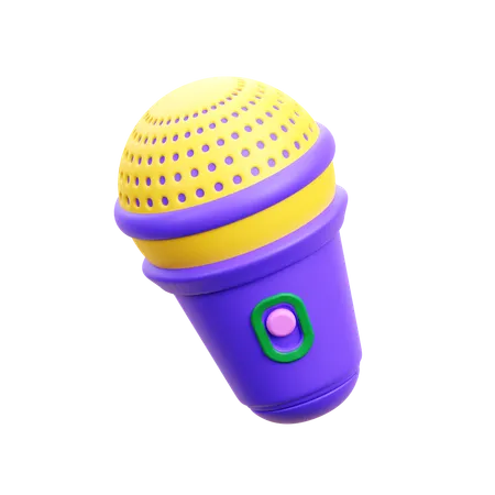 Microfone  3D Icon