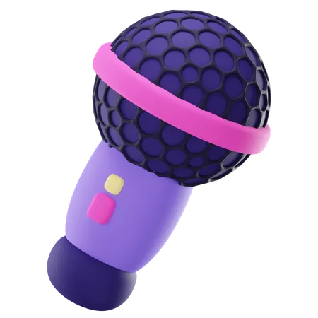 Microfone  3D Icon