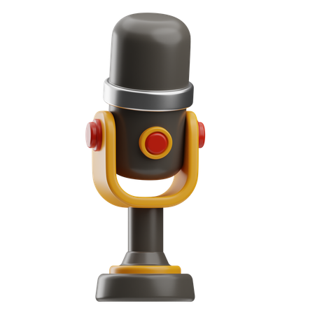 Microfone  3D Icon