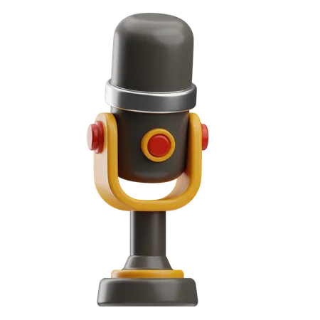 Microfone  3D Icon