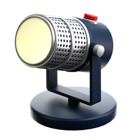 Microfone  3D Icon