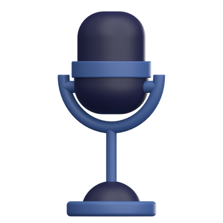 Microfone  3D Icon