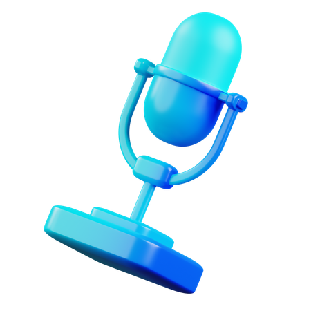 Microfone  3D Icon