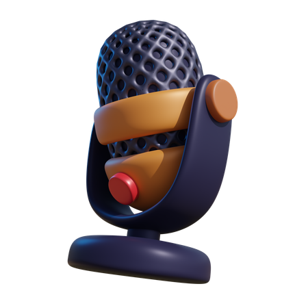 Microfone  3D Icon