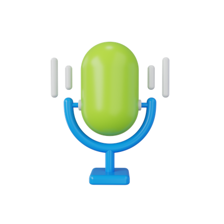 Microfone  3D Icon