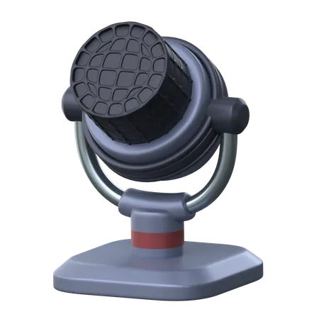 Microfone  3D Icon