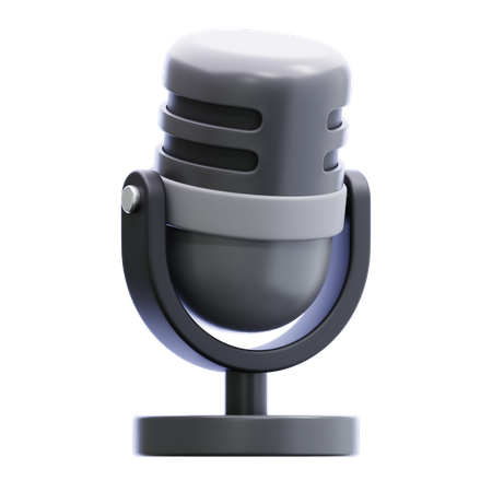 Microfone  3D Icon