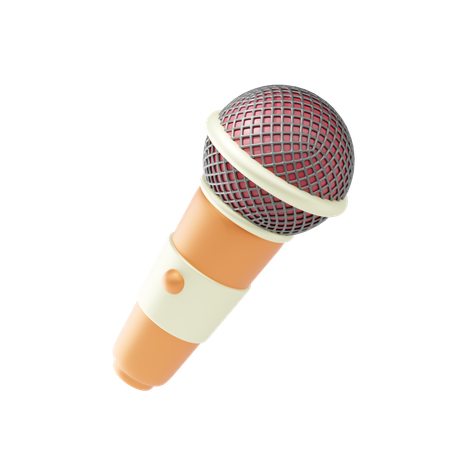 Microfone  3D Icon