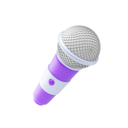 Microfone  3D Icon