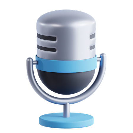 Microfone  3D Icon