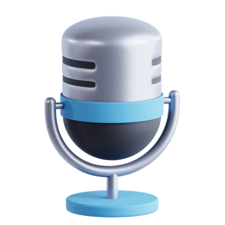 Microfone  3D Icon