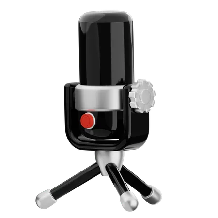 Microfone  3D Icon