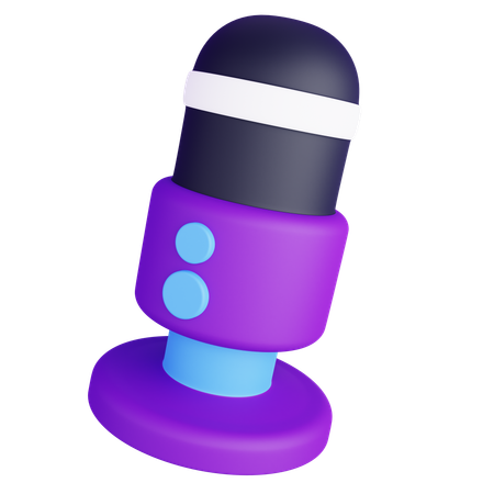 Microfone  3D Icon