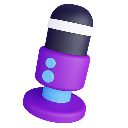 Microfone  3D Icon