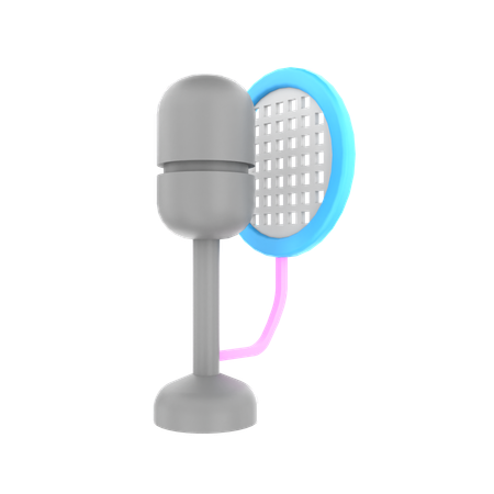 Microfone  3D Icon