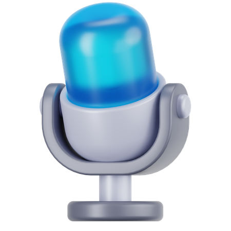 Microfone  3D Icon